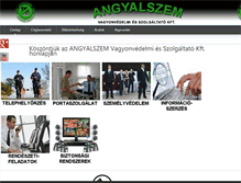 Tablet Screenshot of angyalszem.hu